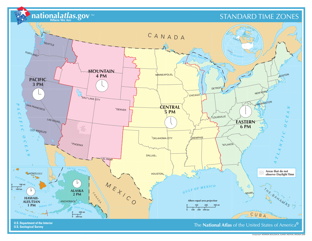 USA Time Zones