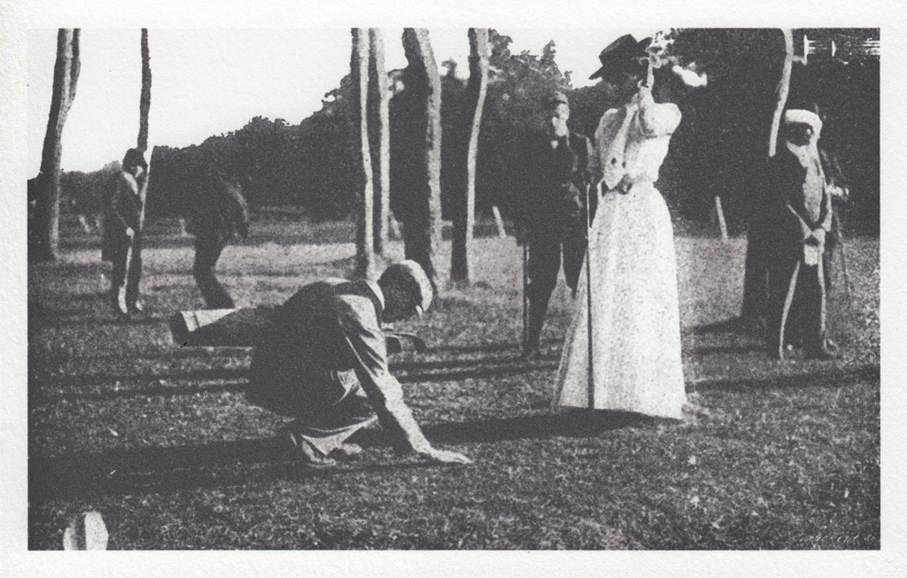 Margaret Abbott plays in the 1900 Olympic Games women's golf event in Compiegne, France